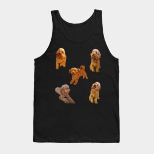 Cavapoo Cavoodle puppy pattern -puppies galore ! cute cavalier king charles spaniel Tank Top